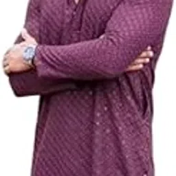 Men's Cotton Kurta, Stand Collar, Long Sleeves, Traditional Ethnic Wear-picture-13