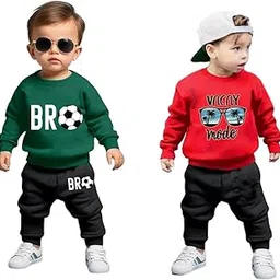 promise kid Dress for Boys | Full Sleeve Hoisery Cotton Printed Sweatshirt and Pant Set for Baby Boys-picture-25