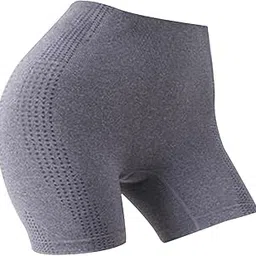 THE STYLE SUTRA® Womens Yoga Shorts High Waisted Workout Shorts for Fitness Home Gym Training L XL Light Gray | 1 Yoga Shorts-image-57