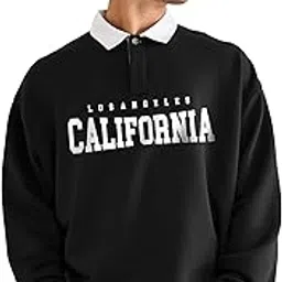 jump cuts Mens Printed Polo Neck Full Sleeve Black Cottonblend T-Shirt-picture-16