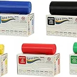 CanDo 10-6318 Sup-R Latex Free Exercise Band, 6 yd Roll, 5-piece Set, Yellow through Black-picture-29