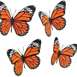 Decorative Monarch Butterfly Wall Decals, Orange and Black, 3D Design-image-71