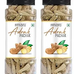 HARIBAS Combo Adrak Pachak Slice 100gm Each Pack of 2 (Ginger) | Chatpata Pachak Churan | Dry Ginger Candy-picture-31