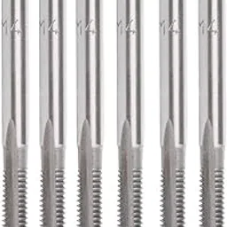 YXQ M4 x 0.7mm Tap Machine HSS Metric Right Hand Thread 3 Straight Flute Taps Taper and Plug (6Pcs)-picture-50
