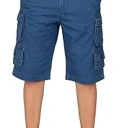 aero craft 9 Pocket Denim Cargo Shorts-picture-22