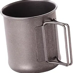 Stainless Steel Camping Cup Durable Metal Cups Reusable Coffee Mug Tableware Silver-image-0