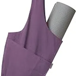 Yogiii Yogiii Yoga Mat Bag | The YogiiiTote | Yoga Mat Tote Sling Carrier w/Large Side Pocket & Zipper Pocket | Fits Most Size Mats (Imperial Purple)-picture-10