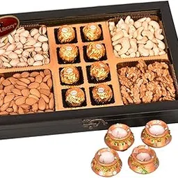 Food Library The Magic of Nature Diwali Exclusive Dry Fruits Gift Hamper (Dry Fruits with Chocolate)-picture-18