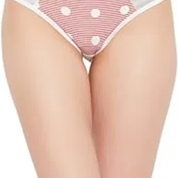 clovia Women's Polyamide Low Waist Outer Elastic Bikini Panty - White-picture-15