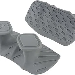 STYLEHEAVEN 2Pcs Weight Lifting Grips Gym Hand Grips for Exercise Bodybuilding Deadlifts Gray-picture-48