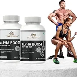 Swarnjeewan Alpha Boost, Testosterone Booster for men, for Energy & Stamina (2x60 Capsules)-picture-22