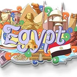 Egypt Country Theme Souvenir Wooden Fridge Magnet for Refrigerator - Egypt Printed Stylish Magnet for Fridge Decoration-picture-35