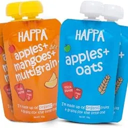 Happa Organic Baby Food Puree Grain and Fruit Blend Pack of 4-picture-16