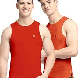 friskers Men's Pack of 2 Innerwear Solid Round Neck Sleeveless Side Cut Vest Sando for Boy's - Regular Fit-picture-17