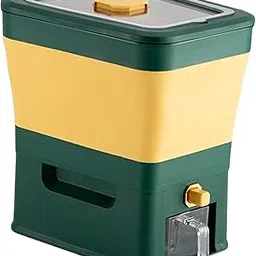 Merishopp Automatic Cereal Dispenser Storage Food Storage Container pp Green-picture-27