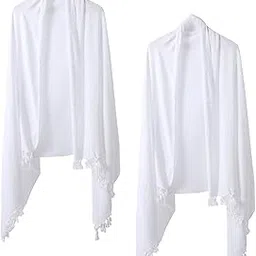 2 Pieces Muslim Hajj Clothes Long Shawls Durable Breathable Hajj Ehram | Womens Accessories | Scarves & Wraps-image-24