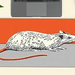 Gadgets WRAP Extra Large 12x32inch Mouse Pad Desk Mat Anti-Slip Base Spill-Resistant for Laptop, MacBook, Gaming Computer - Rat-picture-12