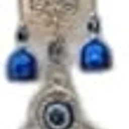 Exclusive Double Hand humsa Bell Wind Chime Decorative Showpiece for Living Room, Symbol of Strength & Good Luck-image-38