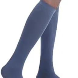 Compression Below Knee Open - toe 4 way stretch Socks Support Prevent Varicose Knee pain relief Veins Stocking Calf & Knee support For Men and Women.-picture-15