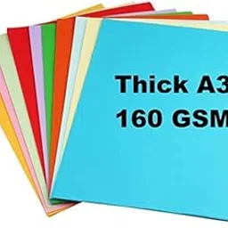 True-Ally 40 Sheets A3 Colored 160-180 Gsm Heavy Acrylic Cardstoke Pastel Sheets Art And Craft Paper Double Sided Colored Diy Craft Smooth Finish For Greeting Card Making (40)-picture-32