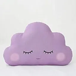 The Purple Tree Velvet Cute Cloud Cushion for Kids (Purple , 15 x15 Inch )-picture-15