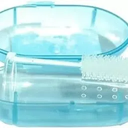 Maanit Baby Silicone Finger Manual Toothbrush With Case For Easy Cleaning, Massaging, And Soothing Gums, Oral Hygiene, 1 count,Clear-picture-22