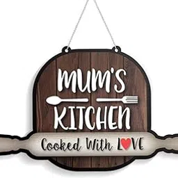 100yellow® Mum's Kitchen Wall/Door Hanging | Multicolor| 7x11 Inches-picture-30