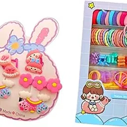 Tiny Hair Accessories Set, Baby and Kids Girls Hair Clips and Bands (Design - 2)-picture-63