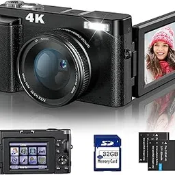 Femivo 4K Digital Camera, Autofocus, 48 Megapixels, 4K Resolution,HDMI Output, 16x Digital Zoom, 3-Inch Large Screen, Spare Battery 128 Gb-picture-28