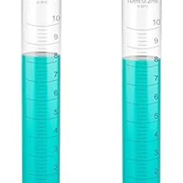 Spylx Plastic Measuring Cylinder 10ml Pack of 2 | Durable Polypropylene Lab Cylinders with Graduation | Hex Base, Autoclavable | Best for School Experiments, Lab Work & Liquid Precision-picture-33