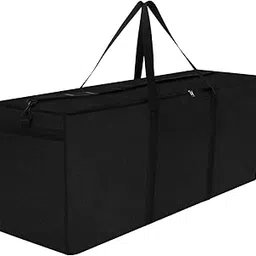 Dokon Garden Furniture Cushion Storage Bag, Waterproof, Anti-UV, Heavy Duty Rip Proof 600D Oxford Fabric Christmas Tree Storage Bag with Handle (200x60x75cm) - Black-image-36