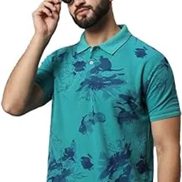 Men's Half Sleeve Printed Polo T-Shirt -RBP010-WHITE-picture-51