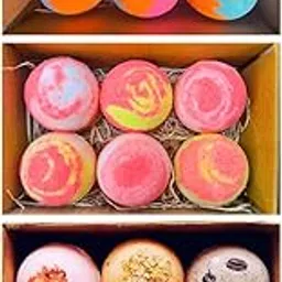 Aaranyam Bath Bombs Gift Set, 18 Pieces, Rose Petals and Lavender with Pink Salt, 75g Each (Pack of 3)-picture-15