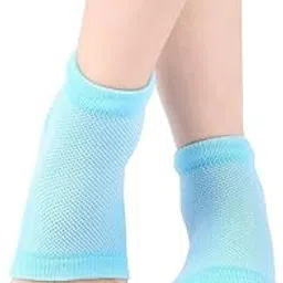 KANAKADHARA Silicone Ankle Gel Socks Half Heel for Dry Hard Cracked Heel Repair Pad, Swelling & Pain Relief, Cushion Support, Foot Care, Ankle Protection, Plantar Fasciitis for Men and Women ( 1 Pair, MULTI COLOR).-image-94