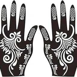 Mehandi Tattoo Set by – Temporary Art Designs for Hand, Finger, Body & Face_ Simple Stickers for Women, Girls, and Kids,Ideal for Festivals and Functions |A1_45-picture-46
