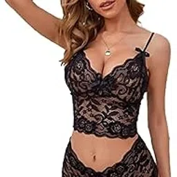 ZOXOWA Women's Babydoll Nighty for Honeymoon/Night Wear for Women/Nightwear Super Soft Net Babydoll Dress Sleepwear Naughty-picture-10