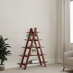 Amazon Brand - Solimo Wichin Solid Sheesham Wood Bookshelf, Honey Finish, 5 Shelves-picture-29