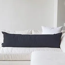 THE WOOD WHITE® Soft Microfiber Hug Pillow for Sleeping 18 x 54 inch, Full Body Cuddle Pillow, Long Pillow for Bed, Pregnancy Pillow for Sleeping, Large Pillow, Grey.-picture-15