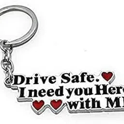 dooziegifts Drive Safe I Need You Here With Me Metal Keychain/Keyring/Key Chain-picture-24