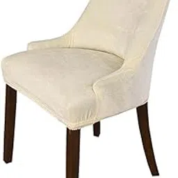 Enakshi® Stretch Wingback Chair Cover Slipcover Reusable Arm Chair Cover Beige White|Home & Garden | Furniture | Slipcovers-picture-54