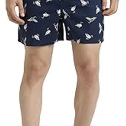 american eagle Men's Cotton Blend Printed Boxer Briefs (Pack of 1) (WEC0230101410_Navy-picture-15