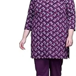 rysh Women's Cotton Chest Printed Full Sleeve Plus Size Long T-Shirt-picture-18