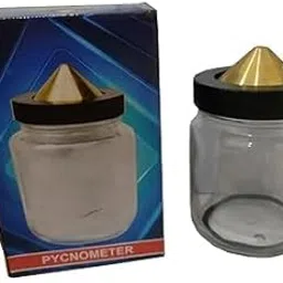 TECNO GRAPH INSTRUMENTS Pycnometer Bottle 500ml, Laboratory Bottle, Glass & Brass, 0.5L, 7.5cm W x 15cm H, Reusable, Soil Testing, Laboratory Use-picture-15