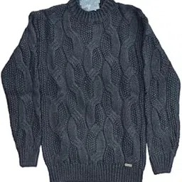 Hand Knitted Round Neck Pullover-picture-24