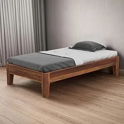 Handwoody Wooden Divan Bed for Living Room, Divan Single Bed for Drawing Room, Single Sheesham Bed Without Storage (Standard, Natural Finish)-picture-29