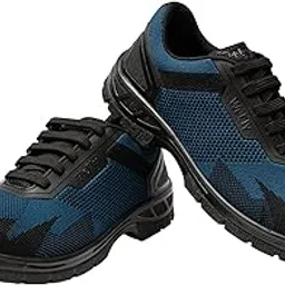 Hillson WeFly Safety Shoe WF01 | Ultra Lightweight, Anti-Skid, Anti-Static, ISI Marked High Performance Footwear | Blue Size 09 INDIA/UK-picture-56