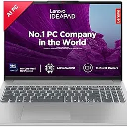Lenovo IdeaPad Slim 5 Intel Core Ultra 5 125H 16" (40.6cm) WUXGA-IPS 300Nits Thin & Light Laptop (16GB RAM/1TB SSD/AI PC/Windows 11/Office Home 2024/FHD+IR Camera/1Yr ADP Free/Grey/1.8Kg), 83DC0096IN-image-22