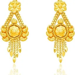 arch fashion Traditional Micron Gold Plated South Screw Back Stud Earrings For Women And Girls ERG2264-picture-20