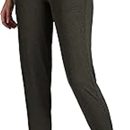 Athleisure Women Relaxed Fit Joggers - Polyester Spandex - Wicking, Super Soft, Reflective Trim_66303_Army Green_L-image-33