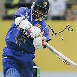 8x10 Inches Original Autographed Photo of Sri Lankan Cricketer Sanath Jayasuriya-image-96
